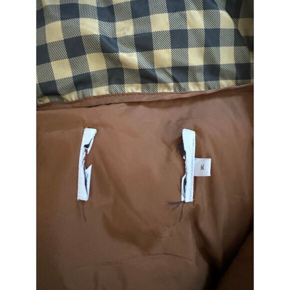 Rebecca Minkoff Buffalo Check Puffer Coat Winter Quilted Jacket Size M MSRP $368 - Picture 5 of 5